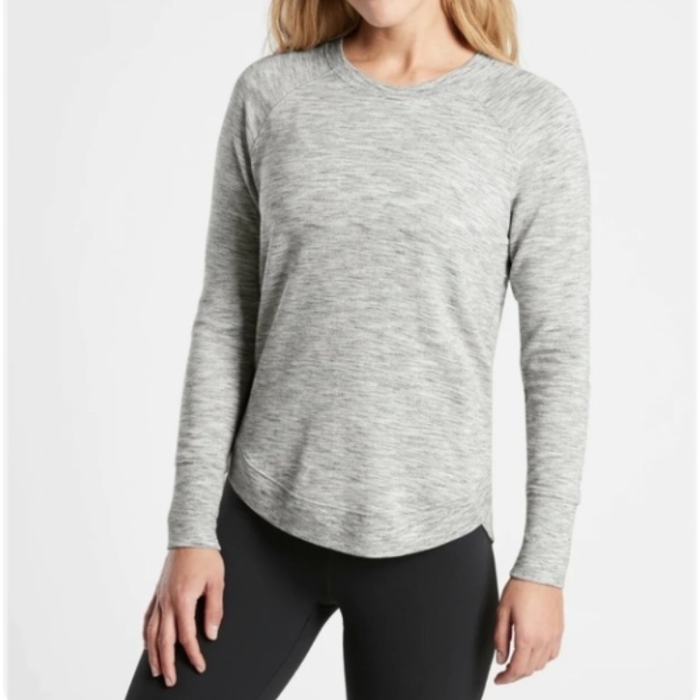 Athleta Heather Gray Mindset Sweatshirt Size XXS - Picture 11 of 12